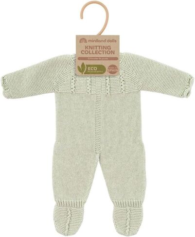 Miniland Clothes for Dolls 8 1/4'' Knitted Outfit Dress & Headband - ECO, Made in Spain, Quality, Role Play, Educational in Saudi Arabia