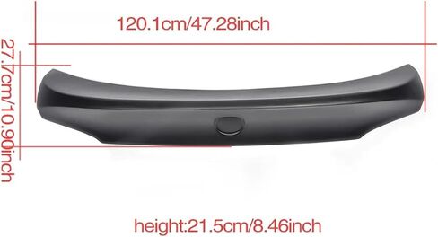 Car Rear Trunk Boot Lid Wing Spoiler Compatible For BMW 3 Series E90 Sedan 4 Door 2005-2008 M3 320i 323i 325i 330i 335i Black FRP Spoiler in Saudi Arabia