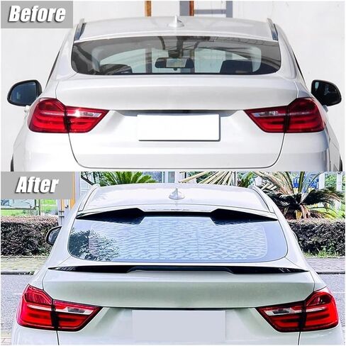 Compatible For BMW F26 X4 2014-2018 Rear Roof Trunk Spoiler Wing Air Deflector Dam Tail Tuning MP Style Car Body Kit Tuning Accessories(Rear Gloss Black) in Saudi Arabia