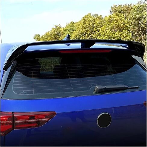 Compatible For VW Golf 8 MK 8 Club Sport 2020-2022 Car Rear Trunk Roof Sport Spoiler Wing Styling Tail Top Wind Spoilers Wings Auto Parts(Gloss Black) in Saudi Arabia