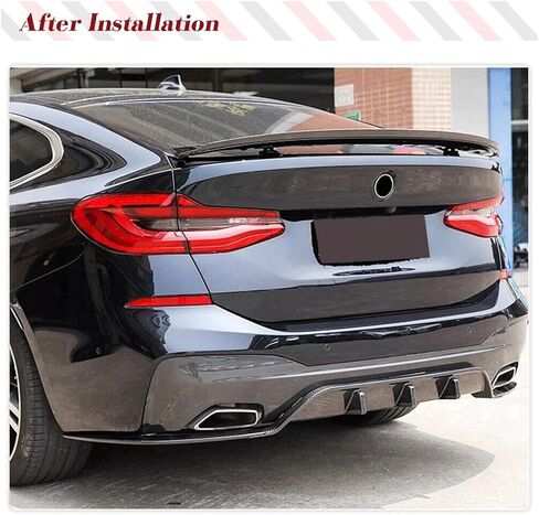 Compatible For BMW 6 Series G32 GT 640i 2017-2022 Carbon Fiber Rear Trunk Racing Spoiler Boot Lip Wing Car Rear Boot Lid Spoiler Wing Lip in Saudi Arabia