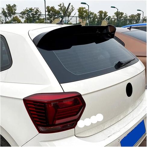 Compatible For VW Polo 6 MK6 2018 2019 2020 2021 Car Rear Tail Tailgate Splitter Trunk Spoiler Lip ABS Roof Spoilers Wing in Saudi Arabia