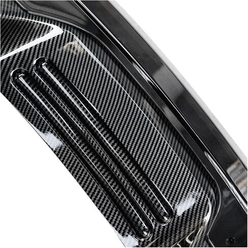 Car Rear Spoiler Wing Compatible For Ford Mustang 2015-2023 GT500 Style Tail Wing Diffuser Trunk Lip Splitter Glossy Black Carbon Look(Carbon Fiber Look) in Saudi Arabia