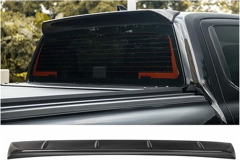 Compatible For Ford Ranger T9 2023 2024 True Carbon Fiber Sports Spoiler Ranger Body Kit Pickup Roof Top WingWILDTRACK SPORT XLT XLS XL V6(Matte surface) in Saudi Arabia