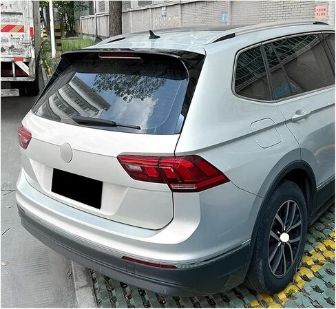 Compatible For VW TIGUAN MK2 STANDAR STYLE 2017-2023 REAR BOOT SPOILER WING TRUNK BODY KIT TUNING BLACK CARBON(Carbon Look) in Saudi Arabia