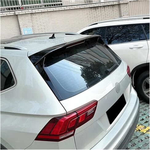 Compatible For VW TIGUAN MK2 STANDAR STYLE 2017-2023 REAR BOOT SPOILER WING TRUNK BODY KIT TUNING BLACK CARBON(Carbon Look) in Saudi Arabia