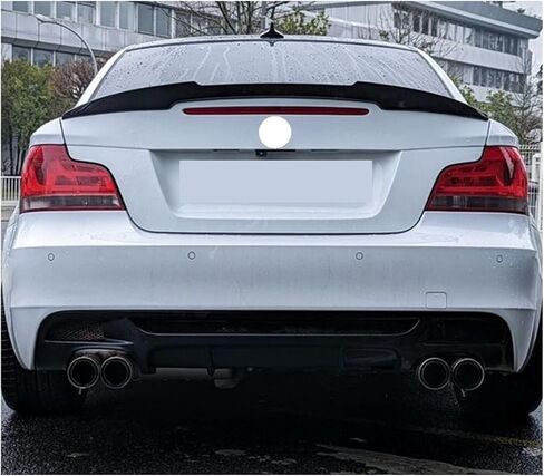 Car Rear Trunk Spoiler Compatible For BMW 1 Series E82 E88 Coupe 118i 128i 135i 2007 2008 2009 2010 2011 2012 2013 Rear Roof Spoiler Wing(Carbon Look) in Saudi Arabia
