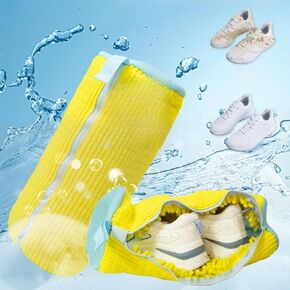 Shoe Washing Machine Bag with YKK Zipper,2Pcs Reusable Shoe Cleaning Bag for Washer and Dryer,For Sneaker Tennis Shoes,Fits all Shoe Sizes(Fits Men/Women/Kids) in Saudi Arabia