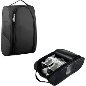 حقيبة أحذية محمولة في أكسفورد للجولف ، حقيبة أحذية رياضية مع تهوية ، حقيبة أحذية سفر مقاومة للماء ، منظم لتخزين الأحذية مع سوستورن في الهواء الطلق ، الرياضة ، الجولف ، السفر ، الأحجار الكريمة (Black2) in Kuwait