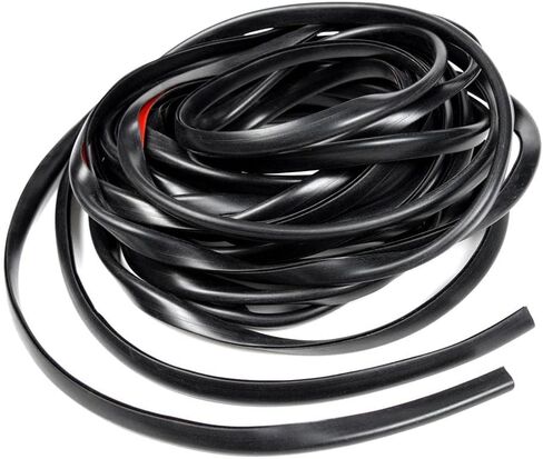 G-PLUS Universal Fender Flares Edge Trim, Rubber Seal for Car and Truck Wheel Wells, Rubber Gasket for Fender Flare, Bonds w/ 3M Automotive-Grade Adhesive Tape, 30ft Wiper Style Trim Black in Saudi Arabia