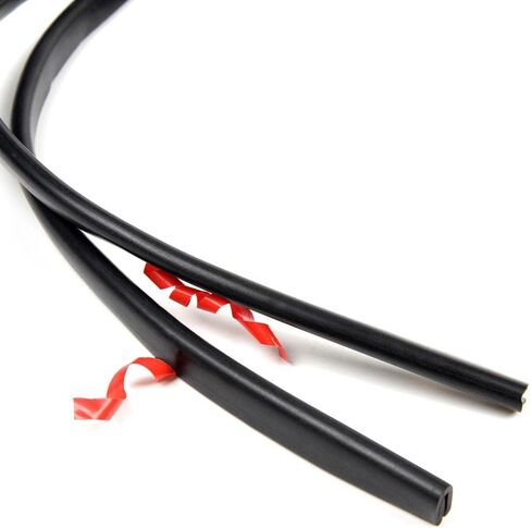 G-PLUS Universal Fender Flares Edge Trim, Rubber Seal for Car and Truck Wheel Wells, Rubber Gasket for Fender Flare, Bonds w/ 3M Automotive-Grade Adhesive Tape, 30ft Wiper Style Trim Black in Saudi Arabia