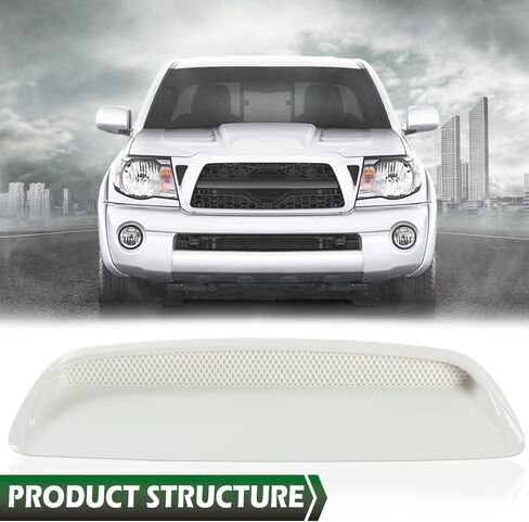 Grand Orange Hood Scoop Bulge Kit Uptle Upper Uptible مع Toyota Tacoma 2005 2006 2007 2008 2008 2010 2011 Black in Saudi Arabia
