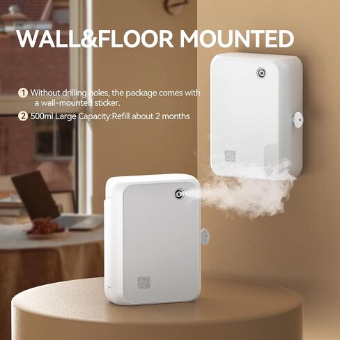 Smart Essential Oil Diffuser with Bluetooth,Waterless Scent Machine for Home,Office,Hotel,and Large Room – Timer Function & Quiet Operation,Black in Saudi Arabia