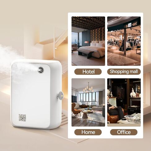Smart Essential Oil Diffuser with Bluetooth,Waterless Scent Machine for Home,Office,Hotel,and Large Room – Timer Function & Quiet Operation,Black in Saudi Arabia