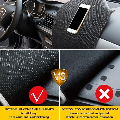 Dashboard Cover Flannel Dash Mat Custom Compatible with 2020-2022 Ford Escape, Anti-Glare, Anti-Reflection, No Peculiar Smell in Saudi Arabia