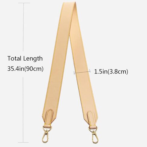 Jiesinlov Vachetta Leather Leather Bresh Bag Bag Bag Contour Strap for Neverful Tote Handbag (Beeswax-65) in Saudi Arabia