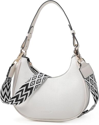 Small Shoulder Bag for Women Cute Hobo Purses and Handbags Crescent Shoulder Bag with Guitar Strap and Pendant in Kuwait