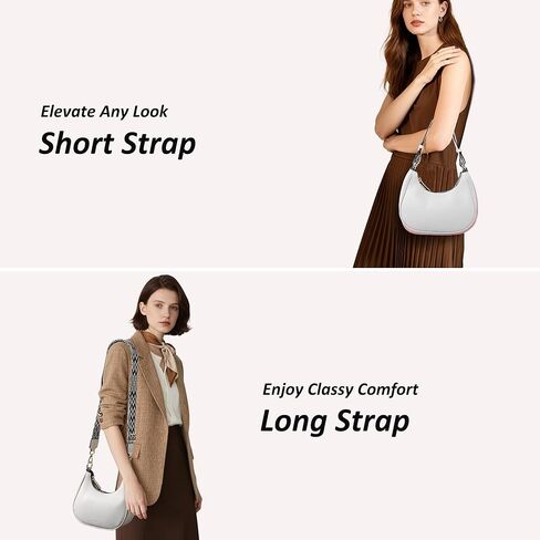 Small Shoulder Bag for Women Cute Hobo Purses and Handbags Crescent Shoulder Bag with Guitar Strap and Pendant in Kuwait