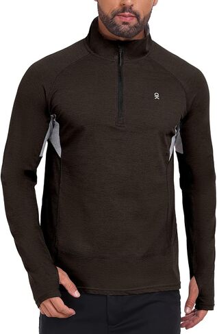 Little Donkey Andy Men's Lightweight Quarter Zip Pullover,UPF 50+ Long Sleeve Athletic Shirts for Outdoor Running Golf in Saudi Arabia