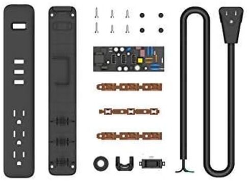 TP Quality 3 Outlet 3 Fast Charging USB Ports Switch Power Strip Surge Protector 4Ft Extension Cord with Flat Plug for Dorm Room Office Home Work iPhone iPad UL Listed Muti-Pack (Black) in Saudi Arabia