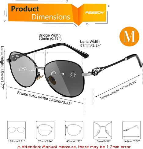 FEISEDY Oval Rhinestone Sunglasses Women Retro Metal Photochromic Sunglasses Classic Vintage UV400 Protection B1119 in Saudi Arabia