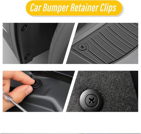 Car Retainer Clips Assortment Kit, Push Type Automotive Bumper Fasteners Rivets Door Panel Fender Liner Trim Clip Set with Storage Box for Toyota GM Ford Honda Chrysler (100Pcs Clips) in Saudi Arabia