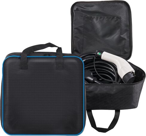 VEVOR Level 2 Portable EV Charger ، 32 AMP 240V ، شاحن المركبات الكهربائية مع كابل شحن 28 قدمًا NEMA 14-50P ، 16/20/24/32A محطة شحن قابلة للتعديل في المنزل EV لـ SAE J1772 EVS in Kuwait