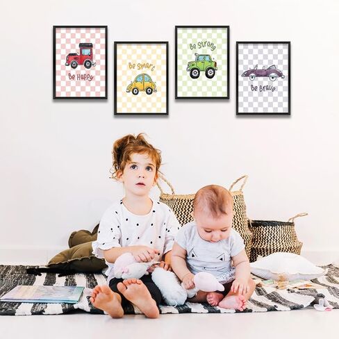 4 قطع ألوان مائية لحيوانات المزرعة ديكور الحضانة لوحات فنية جدارية لطيفة على شكل حيوانات لغرفة النوم المنزلية ومزرعة البنات والأولاد ديكور غرفة المزرعة المضحكة ديكور جدار المزرعة هدية بطابع ريفي (8 × 10 بوصة، غير مؤطرة) in Kuwait