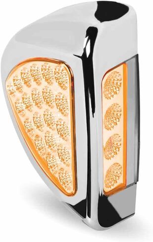 Trux Accessories TLED-PSHXG Peterbilt Side Headlight Triangle Dual Revolution Amber/Green LED (24 Diodes) in Saudi Arabia