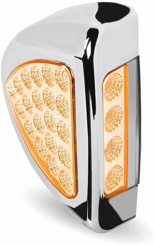 Trux Accessories TLED-PSHXG Peterbilt Side Headlight Triangle Dual Revolution Amber/Green LED (24 Diodes) in Saudi Arabia