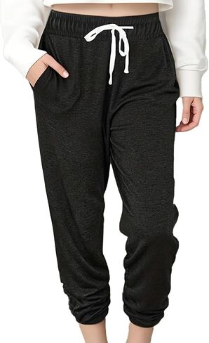 Women Baggy Sweatpants with Pockets Lounge Womens Pajams Pants Female Trouser in Kuwait