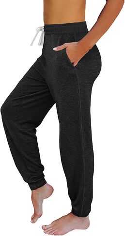 Women Baggy Sweatpants with Pockets Lounge Womens Pajams Pants Female Trouser in Kuwait