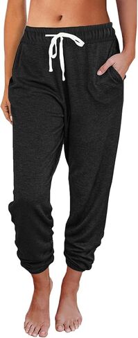 Women Baggy Sweatpants with Pockets Lounge Womens Pajams Pants Female Trouser in Kuwait