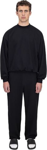 MWF1044 10 oz. Mid-Weight Poly Cotton Fleece Wide Sweatpant - Unisex, USA-Made in Saudi Arabia