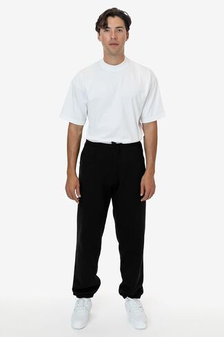 MWF1044 10 oz. Mid-Weight Poly Cotton Fleece Wide Sweatpant - Unisex, USA-Made in Saudi Arabia