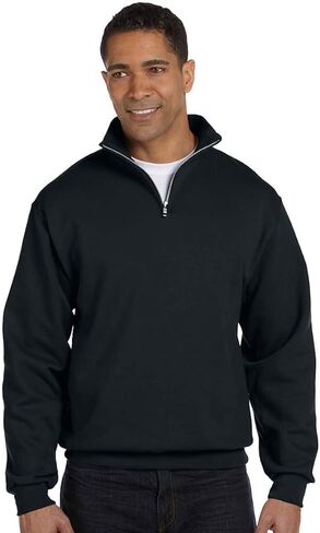 Jerzees Men's Nublend 1/4 Zip Cadet Collar Sweatshirt in Kuwait