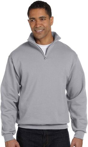 Jerzees Men's Nublend 1/4 Zip Cadet Collar Sweatshirt in Kuwait