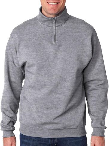Jerzees Men's Nublend 1/4 Zip Cadet Collar Sweatshirt in Kuwait