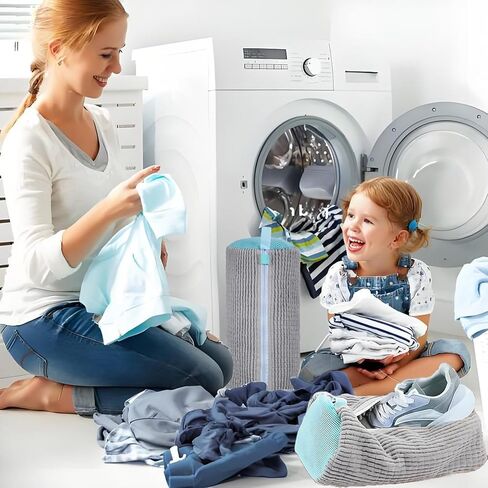 2 Pack Shoe Washing Machine Bag Shoe Washing Bag Shoe Mesh Laundry Bags Shoe Bags for Travel Reusable Shoe Cleaning Bag for All Shoe Sizes (Grey) in Kuwait