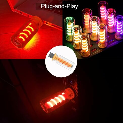 2pcs الأضواء الداخلية للسيارة USB قابلة للوقت ، مصباح LED Retro LED الإضاءة المحيطة ، مصابيح قابس USB الشاملة للسيارات ، غرف النوم ، التخييم ، الحفلات ، زجاجة الزجاجية الزجاجية الإضاءة الليلية (الأزرق) in Kuwait