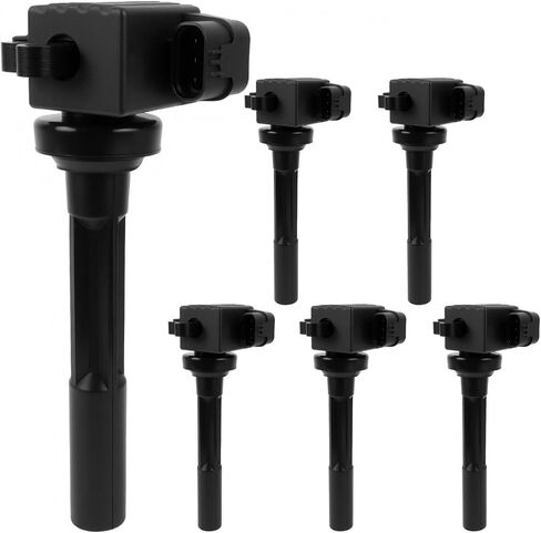SCITOO 100% New 6PCS Ignition Coil Set Compatible for Isuzu VehiCROSS 3.5L 1999-2001 Automobiles Fit for OE: UF245 in Saudi Arabia