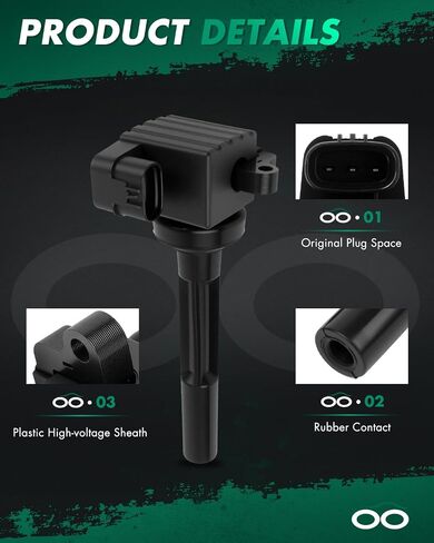 SCITOO 100% New 6PCS Ignition Coil Set Compatible for Isuzu VehiCROSS 3.5L 1999-2001 Automobiles Fit for OE: UF245 in Saudi Arabia