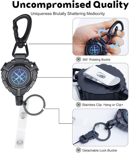حامل MIC CB قابل للسحب ، CB Radio Mic Hanger Keeper Highted CB Radio Radio Retractable Tether CB Accessories لراديو الشاحنة 32 " in Kuwait