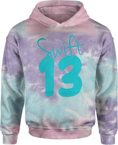 تعبير TEes 13 Swift 13 Lucky Number Era TTPD Hoodie بحجم الشباب in Kuwait