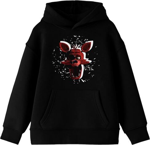 Bioworld Five Nights At Freddy's Foxy And Foxy Silhouette Youth Black Graphic Hoodie in Saudi Arabia