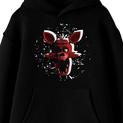 Bioworld Five Nights At Freddy's Foxy And Foxy Silhouette Youth Black Graphic Hoodie in Saudi Arabia