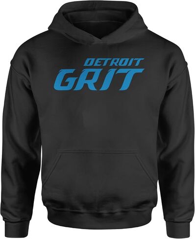 Expression Tees Grit Detroit Football Hard Knocks Youth-Sized Hoodie, Soft Fleece, Comfortable Fit, Trendy Graphic Design in Saudi Arabia