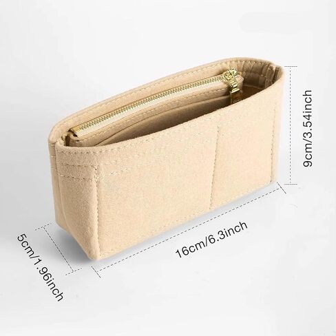 منظم أكياس من أجل Longchamp صغير حمل الأكياس الخجولة وتشطيب حقائب اليد الداخلية لبطانة الأكياس الداخلية إدراج منظم الحجم الصغير ، ومنظم المحفظة المحسوس على Longchamp Mini (1.97*6.5*3.15in) in Kuwait