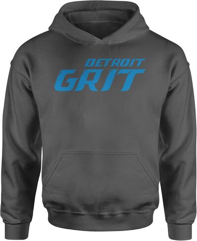 Expression Tees Grit Detroit Football Hard Knocks Youth-Sized Hoodie, Soft Fleece, Comfortable Fit, Trendy Graphic Design in Saudi Arabia