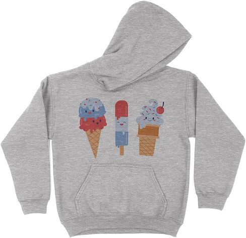 Patriotic Ice Cream Kids Hoodie Sweatshirt Youth in Saudi Arabia